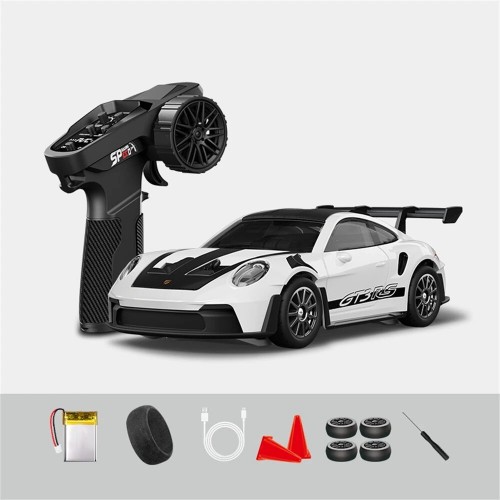 Hstar D43-01 RTR RC Drift Car – 1/43 Scale 4WD Mini Drift RC Car - White